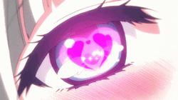 Anime Eyes Heart Image GIF
