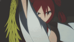 Anime Fairy Tail Erza Scarlet Sacred Arrow GIF