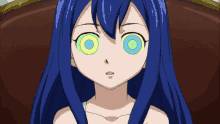 Anime Fairy Tail Wendy Marvell Hypnosis Spiral Eye GIF