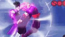 Anime Fighting Black Goku Dragon Ball Z GIF