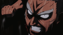 Anime Fighting Doromizu Jirochou Punch GIF