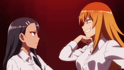 Anime Fighting Maki Versus Hayase GIF