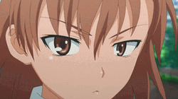 Anime Fighting Mikoto Misaka GIF
