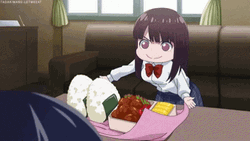 Anime Food Girl Student