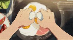 Anime Food Sunny Side Up Eggs