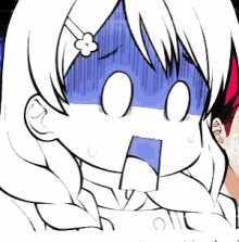 Anime Food Wars Chibi Megumi Surprised GIF