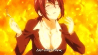Anime Food Wars Roasted Bacon Yaeko Minegasaki GIF