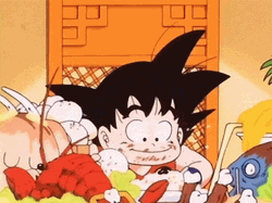 Anime Food Young Goku GIF