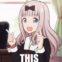 Anime Fugiwara Chika Dance This GIF