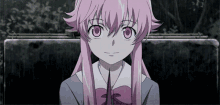 Anime Future Diary Yuno Gasai Cute Wink GIF
