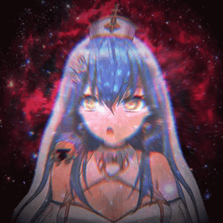 Anime Galaxy Brain Girl GIF