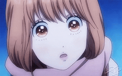 Anime Girl Close Up With Scarf GIF