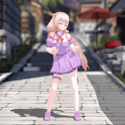 Anime Girl Dancing Alymew GIF