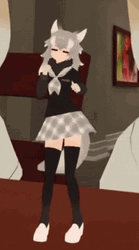 Anime Girl Dancing Cat Ears GIF