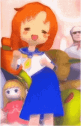 Anime Girl Dancing In Uniform GIF