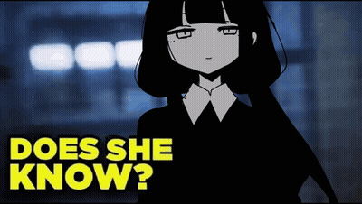 Anime Girl Does She Know GIF