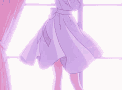 Anime Girl Dress Spinning  GIF
