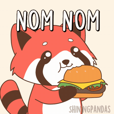 Anime Girl Eating Nom Nom GIF