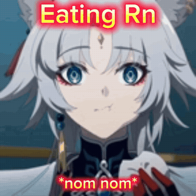 Anime Girl Eating Nom Nom GIF