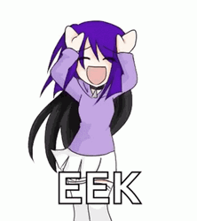Anime Girl Eek Dance GIF