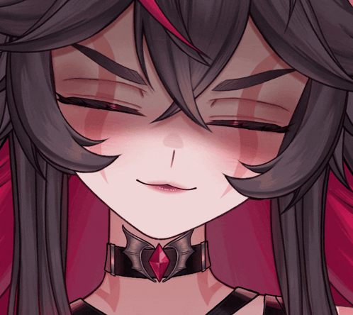 Anime Girl Eyes Closed GIF