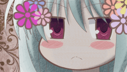 Anime Girl From Sad To Smirk GIF