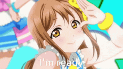 Anime Girl Im Ready Salute GIF