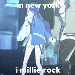 Anime Girl In New York Milly Rock Dancing GIF