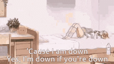 Anime Girl Kicking GIF