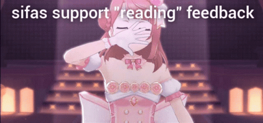 Anime Girl Reading Feedback GIF
