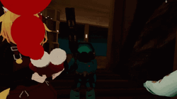 Anime Girl Red Laser Eyes Shooting Balls GIF