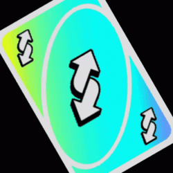 Anime Girl Reverse Card No U GIF