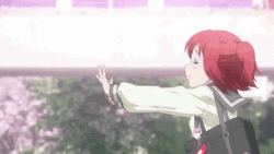 Anime Girl Running Away