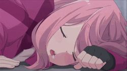 Anime Girl Sleeping Drooling GIF