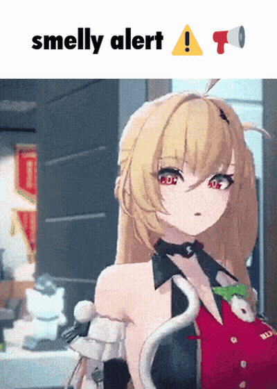 Anime Girl Smelly Alert GIF