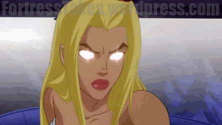 Anime Girl Supergirl Laser Eyes GIF