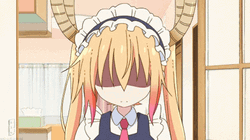 Anime Girl Tohru Laser Eyes GIF