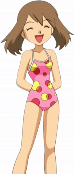 Anime Girl Wears Swimsuit GIF