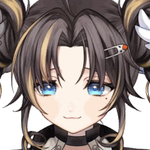Anime Girl With Blue Eyes Sticker