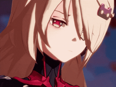 Anime Girl With Cat Hair Clip GIF