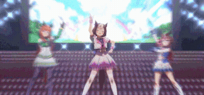 Anime Girls Dancing On Stage GIF