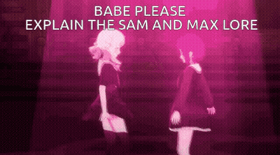 Anime Girls Dancing With Babe Please Explain Sam And Max Lore GIF