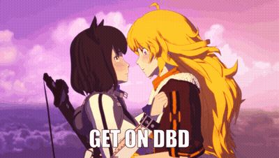 Anime Girls Kissing Get On DBD GIF