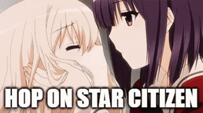 Anime Girls Kissing Hop On Star Citizen GIF