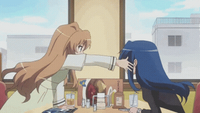 Anime Girls Sitting At Coca Cola Sign GIF