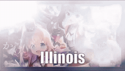 Anime Girls Standing Next To Each Other Illinois GIF