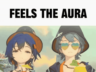Anime Girls With Hats And Sunglasses Feels The Aura GIF