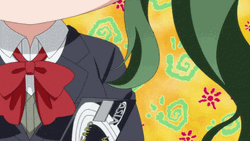 Anime Gril Handing Out Credit Card GIF