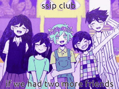 Anime Group Ssip Club If We Had Two More Friends GIF