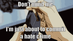Anime Gun Don't Mind Me GIF